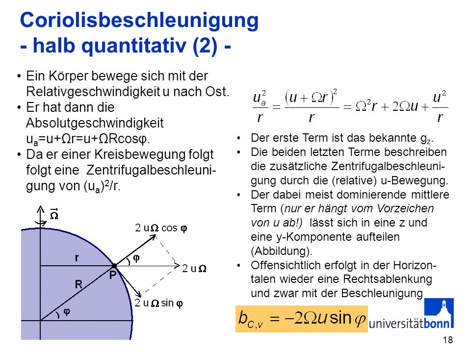 Coriolisbeschleunigung - halb quantitativ (2) -