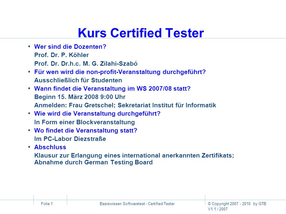 Basiswissen Softwaretest - Certified Tester