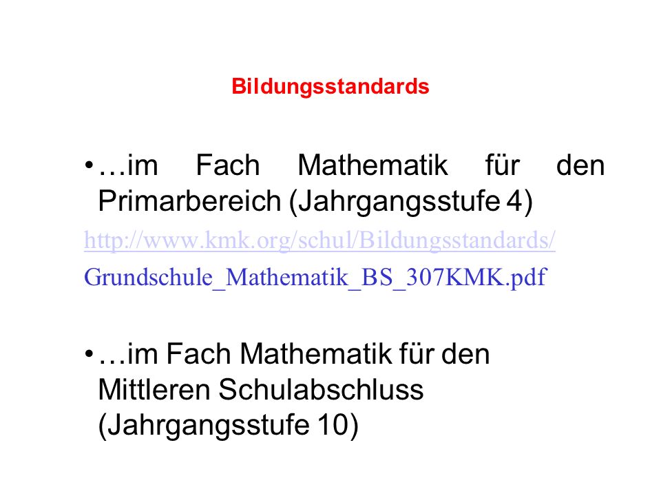 …im Fach Mathematik für den Primarbereich (Jahrgangsstufe 4)