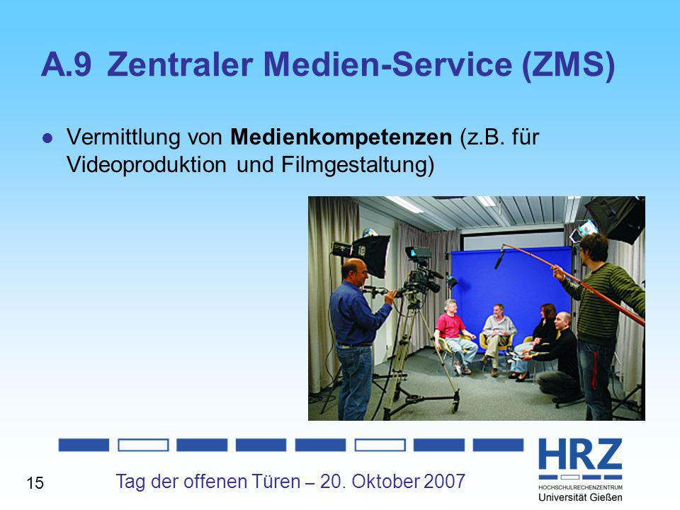 A.9 Zentraler Medien-Service (ZMS)