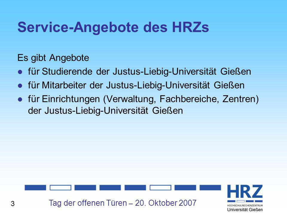 Service-Angebote des HRZs