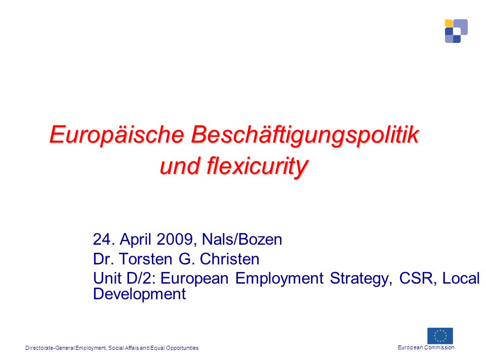 Europäische Beschäftigungspolitik und flexicurity