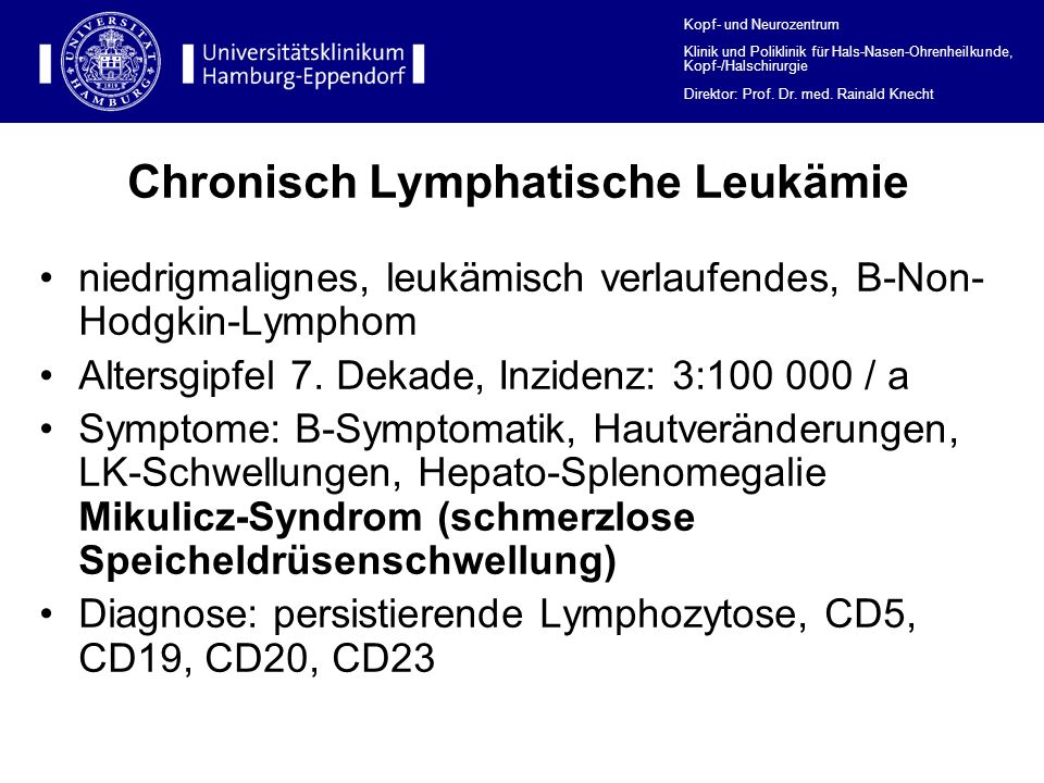 Chronisch Lymphatische Leukämie
