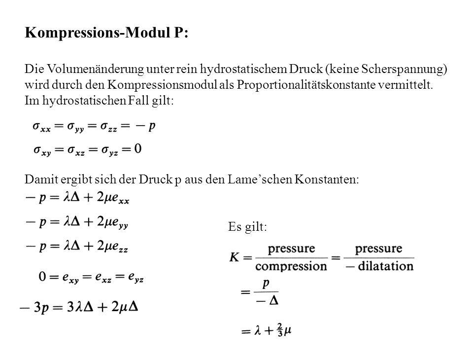 Kompressions-Modul P:
