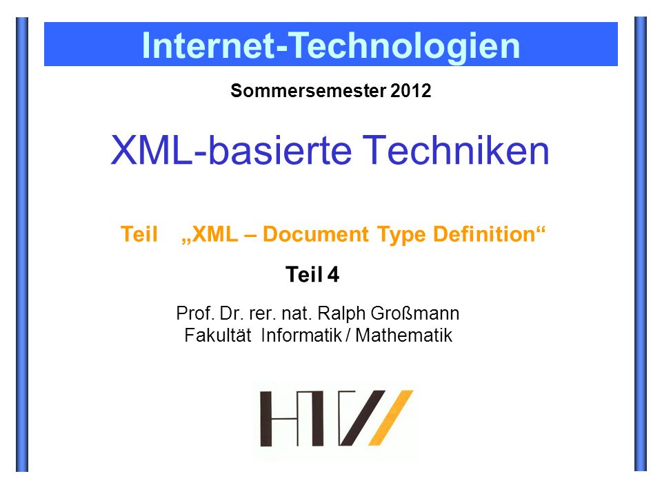 XML-basierte Techniken