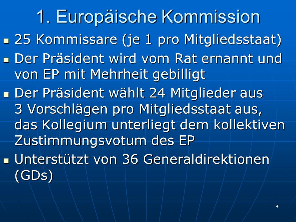 1. Europäische Kommission