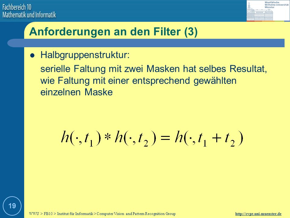 Anforderungen an den Filter (3)