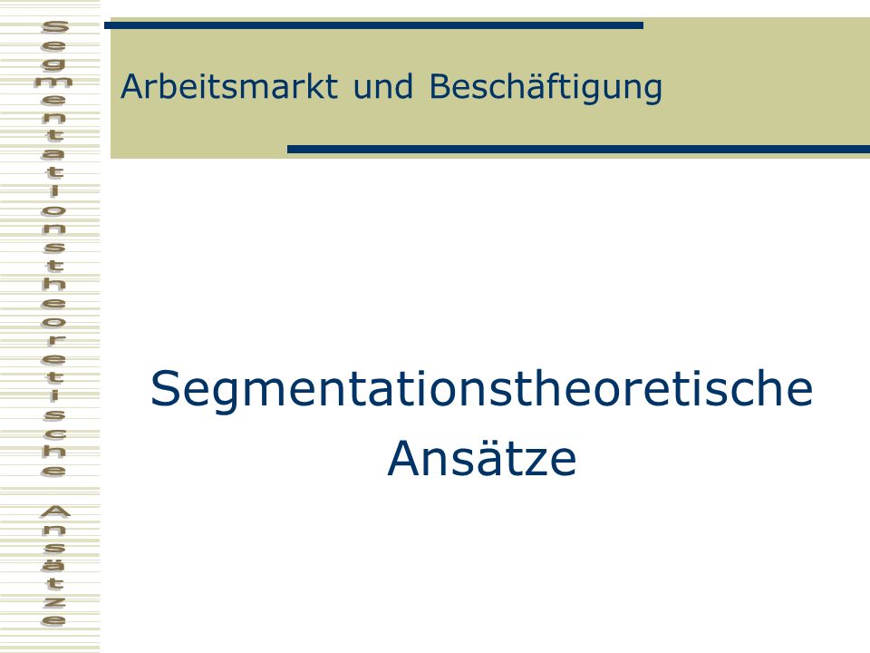 Arbeitsmarkt und Beschäftigung