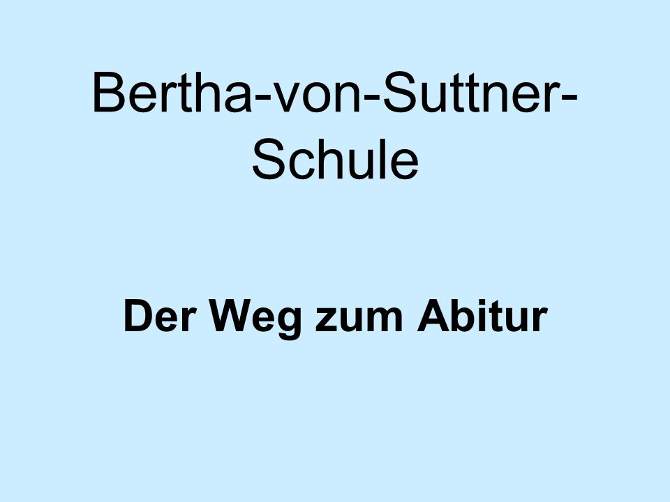 Bertha-von-Suttner-Schule