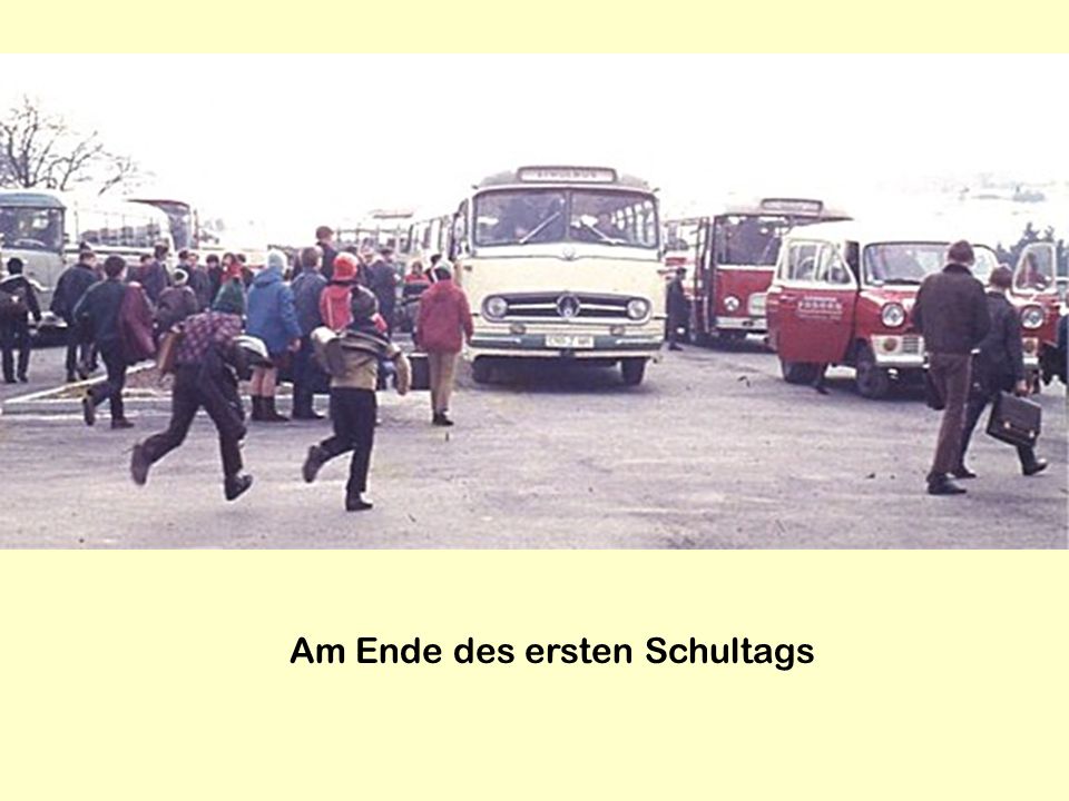 Am Ende des ersten Schultags