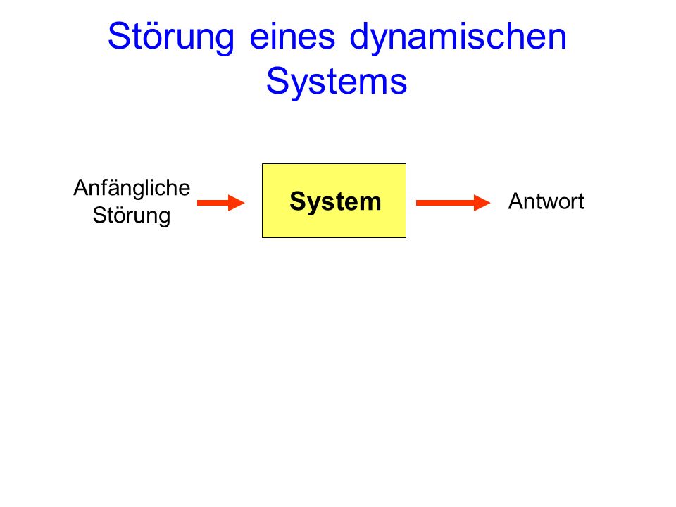 Störung eines dynamischen Systems
