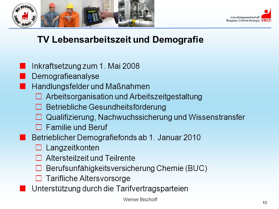 TV Lebensarbeitszeit und Demografie