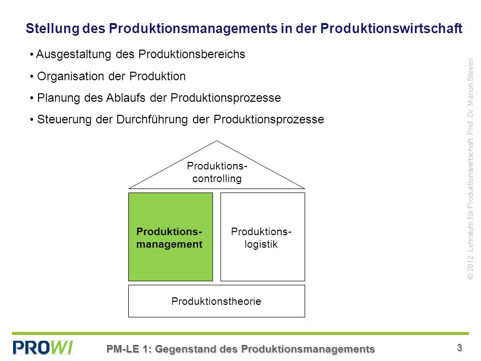 Produktions- management