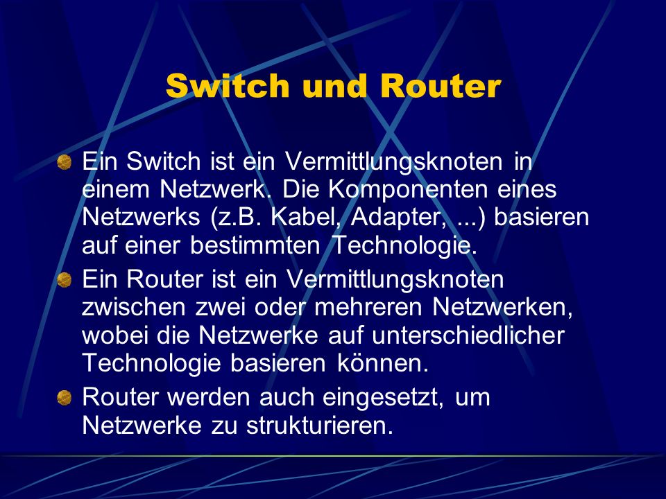 Switch und Router