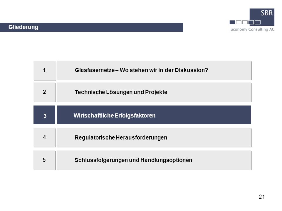 Gliederung 1. Glasfasernetze – Wo stehen wir in der Diskussion 2. Technische Lösungen und Projekte.