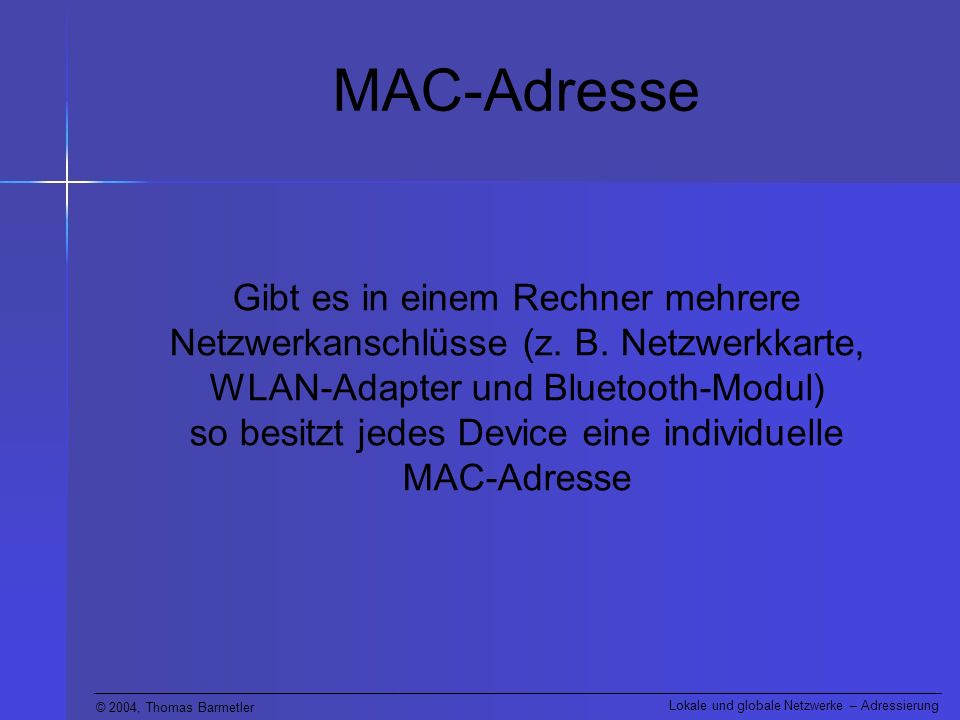 MAC-Adresse