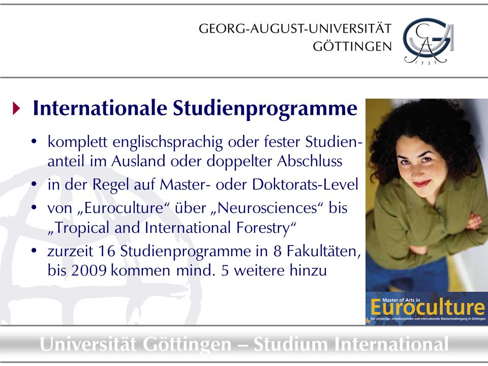  Internationale Studienprogramme