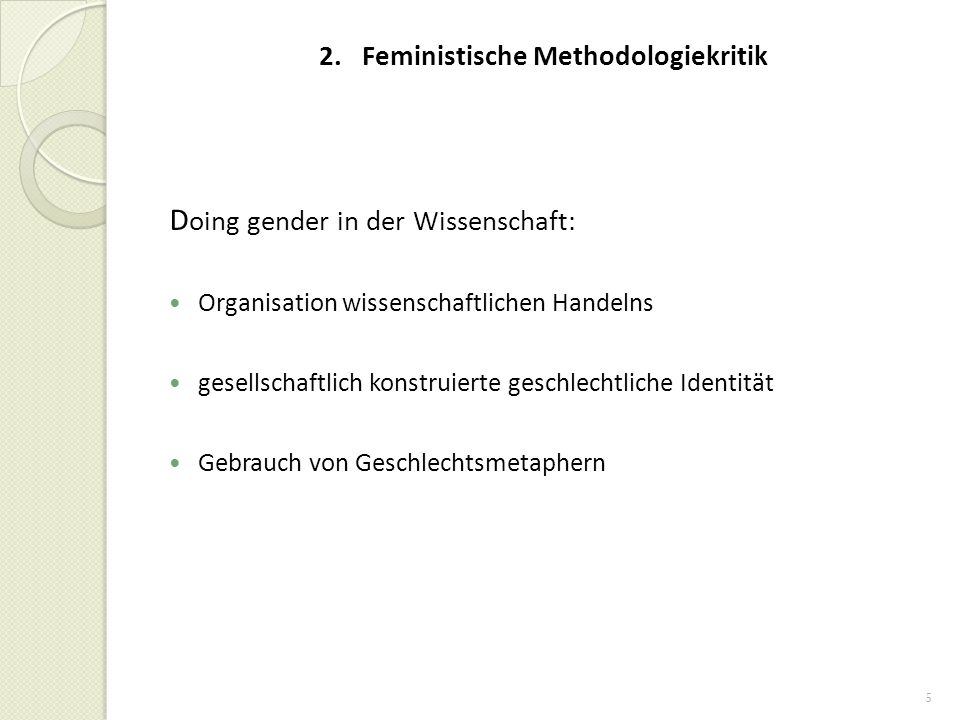 2. Feministische Methodologiekritik