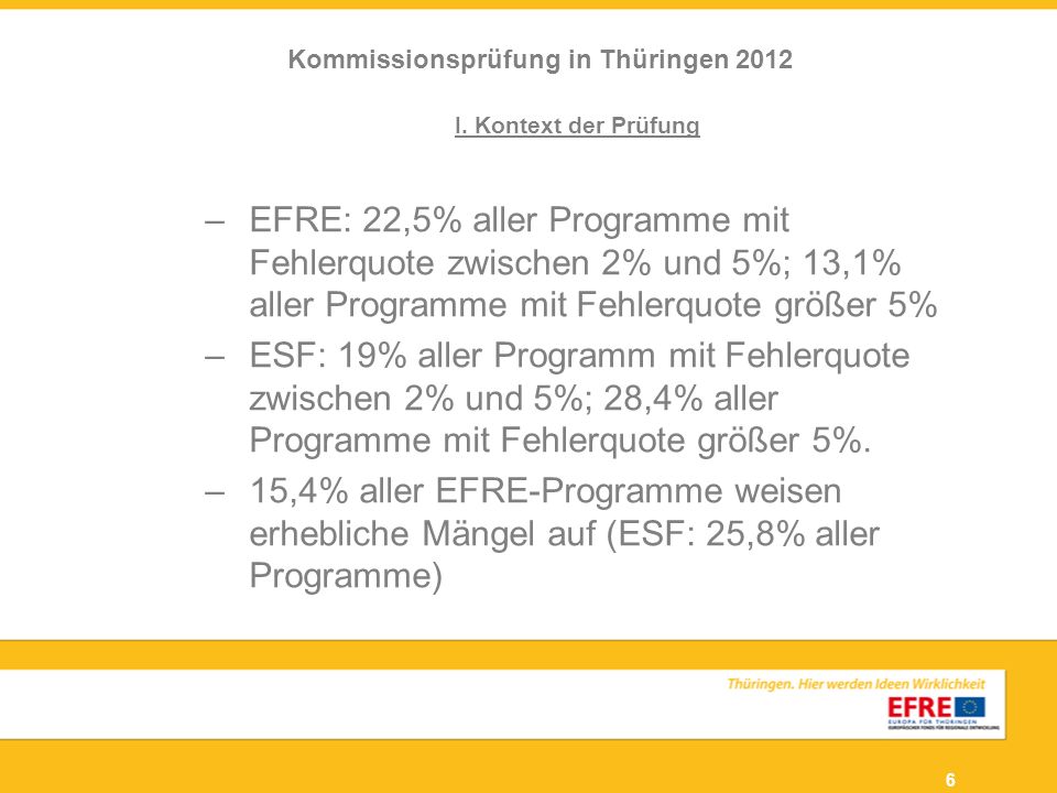 Kommissionsprüfung in Thüringen 2012