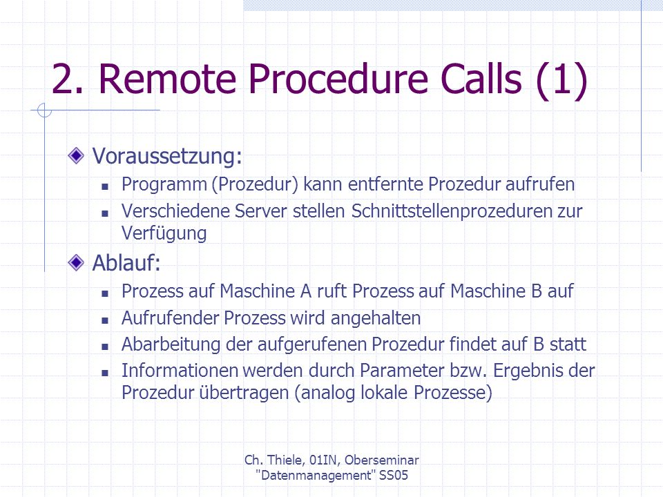 2. Remote Procedure Calls (1)