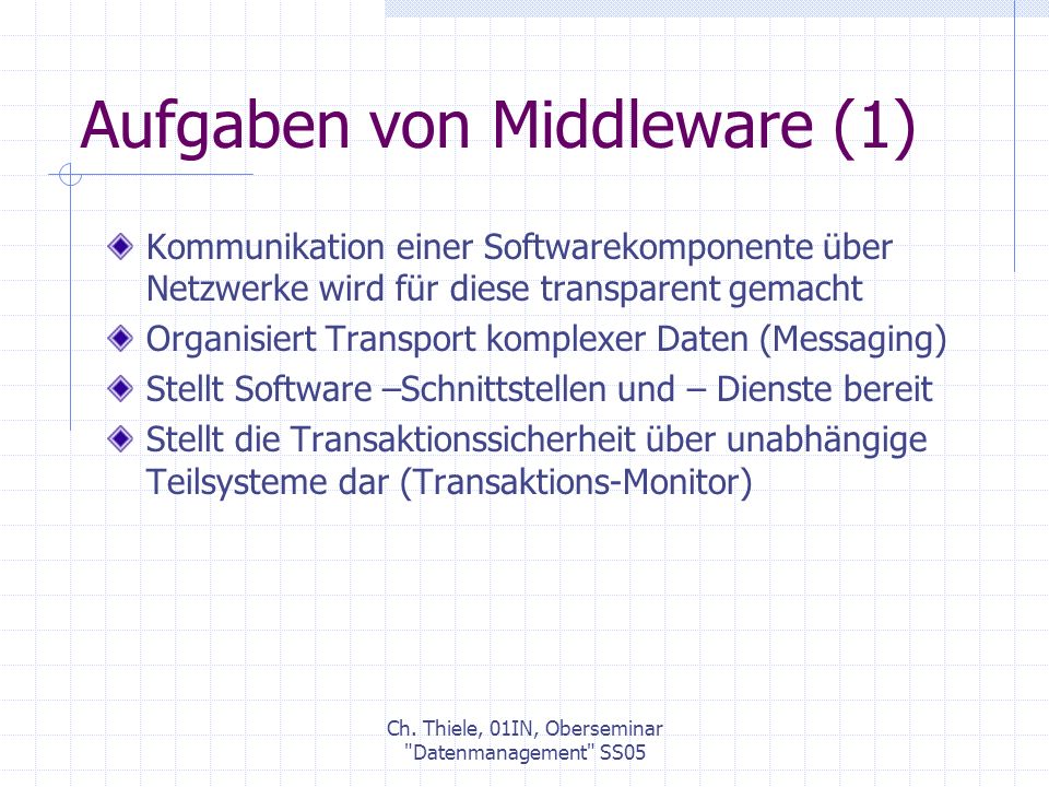 Aufgaben von Middleware (1)