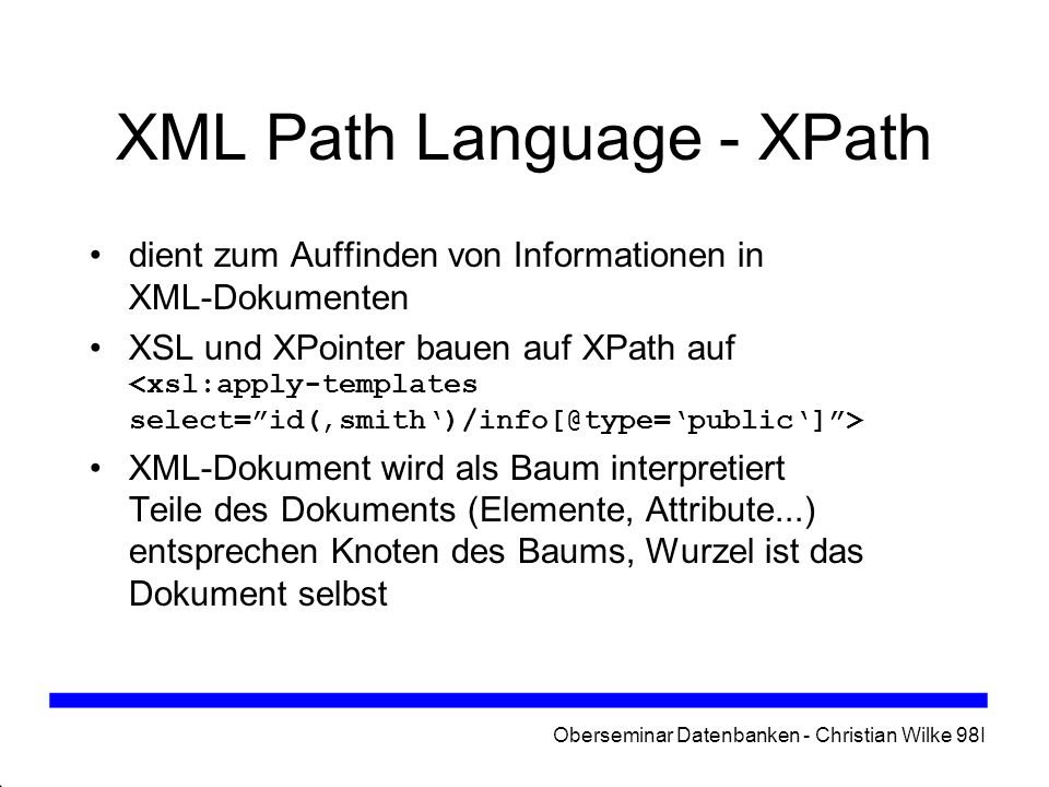 XML Path Language - XPath
