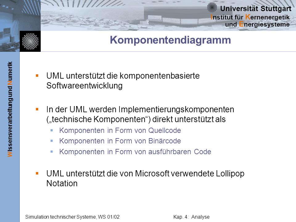 Komponentendiagramm UML unterstützt die komponentenbasierte Softwareentwicklung.