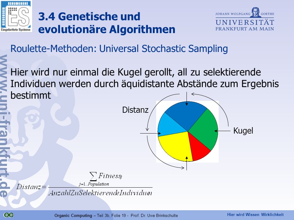 Organic Computing – Teil 3b, Folie 19 - Prof. Dr. Uwe Brinkschulte