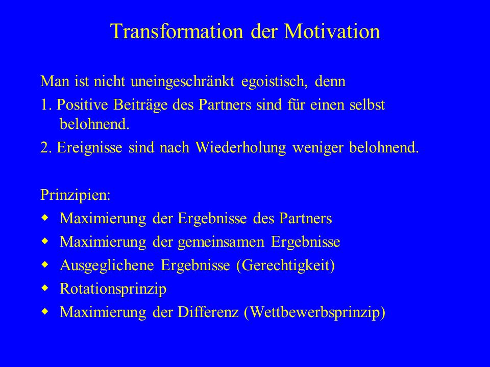 Transformation der Motivation