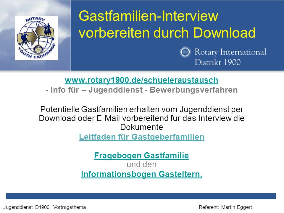 Gastfamilien-Interview vorbereiten durch Download