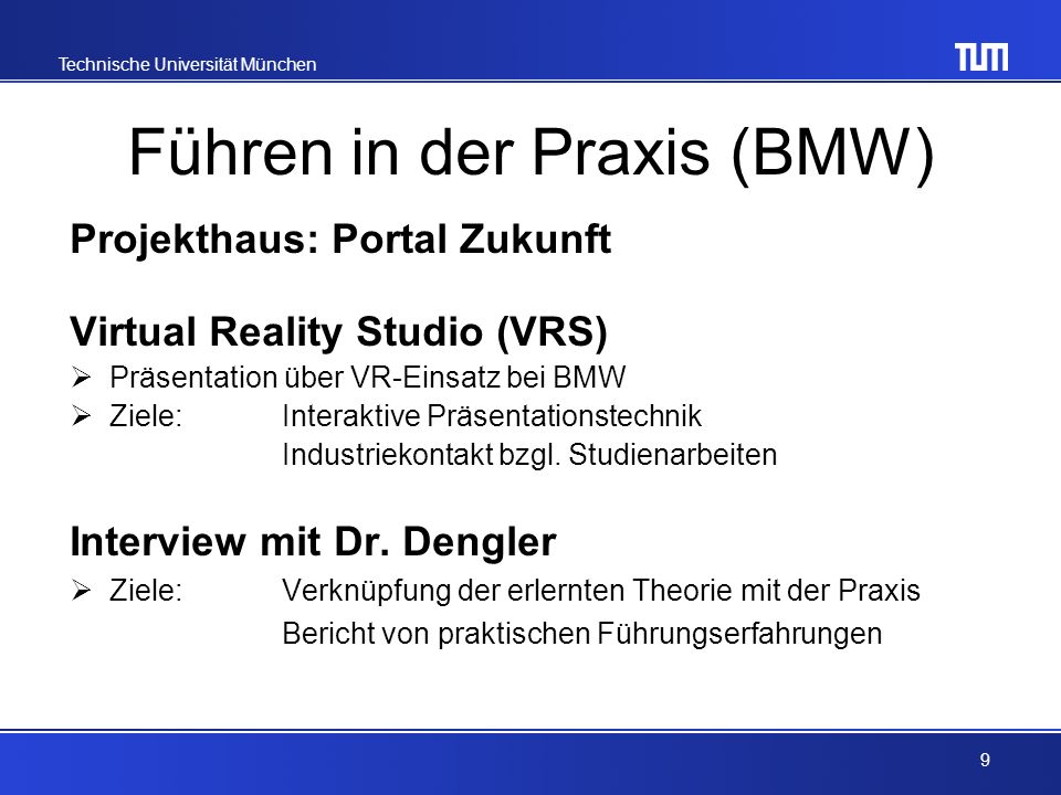 Führen in der Praxis (BMW)