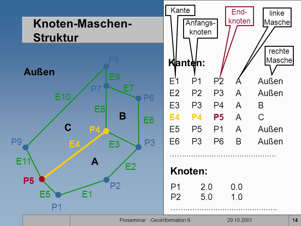 Knoten-Maschen- Struktur
