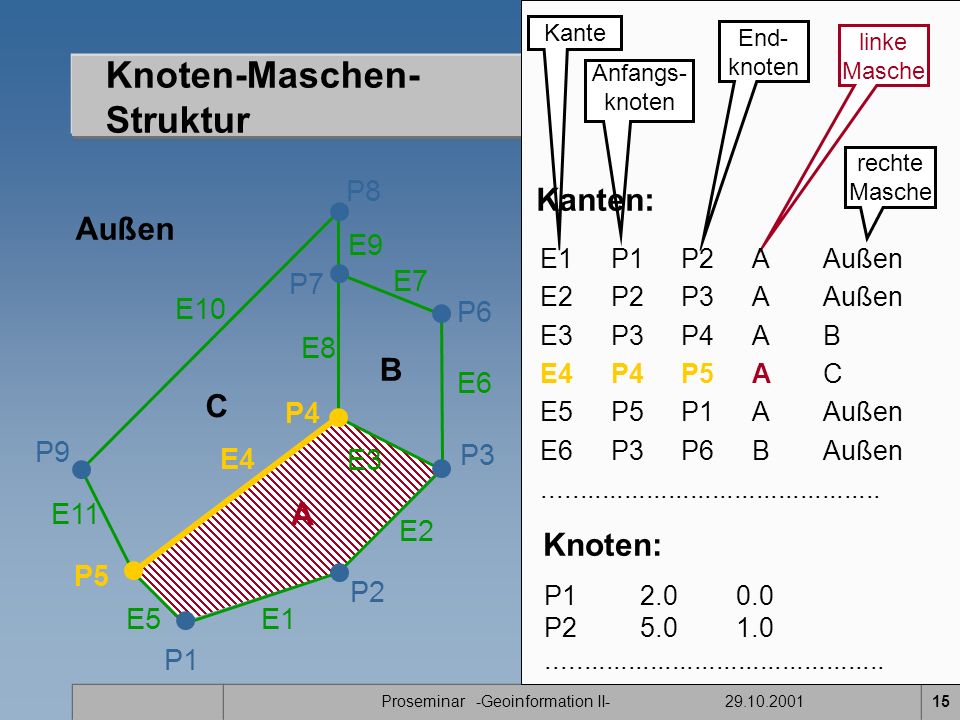 Knoten-Maschen- Struktur