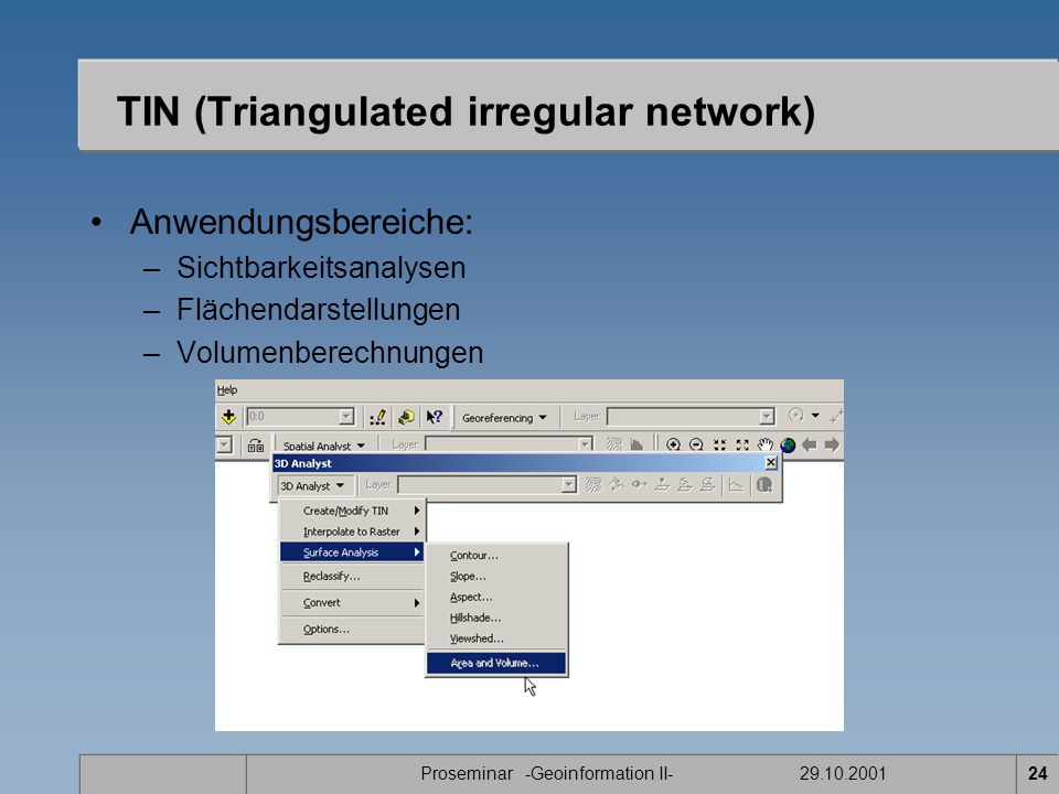 TIN (Triangulated irregular network)
