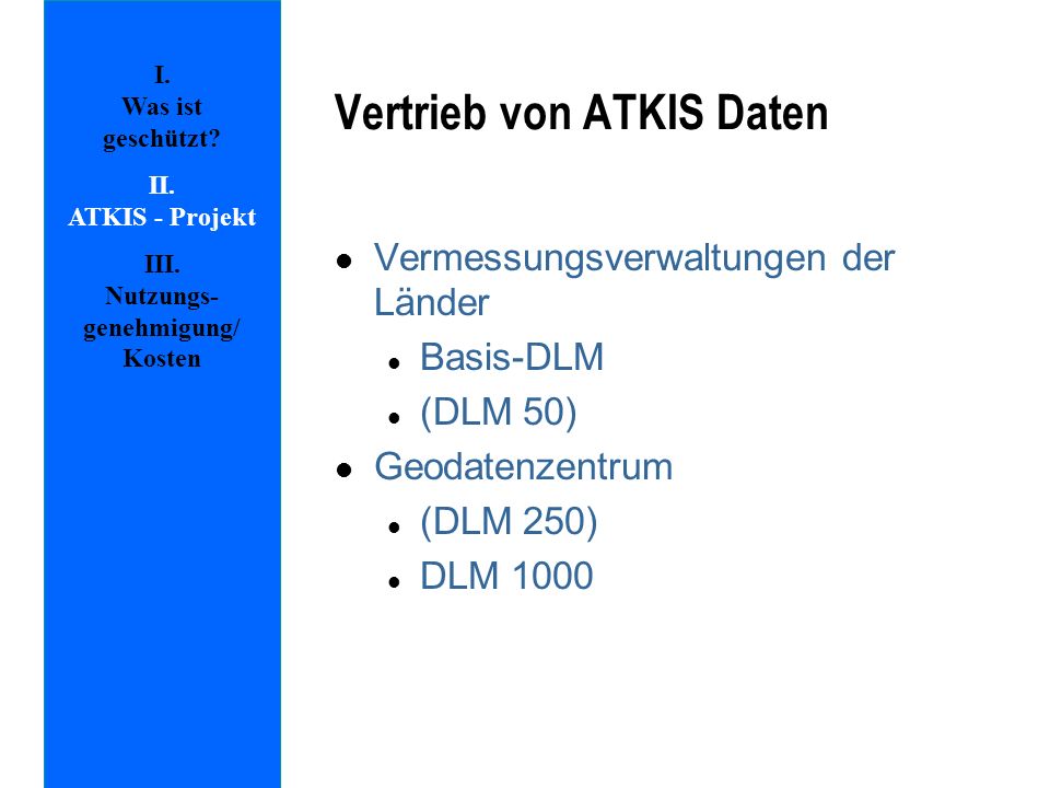 Vertrieb von ATKIS Daten