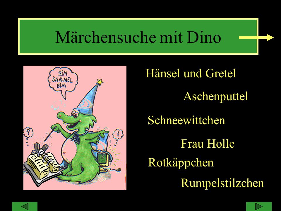 Märchensuche mit Dino Hänsel und Gretel Aschenputtel SchneewittchenSc