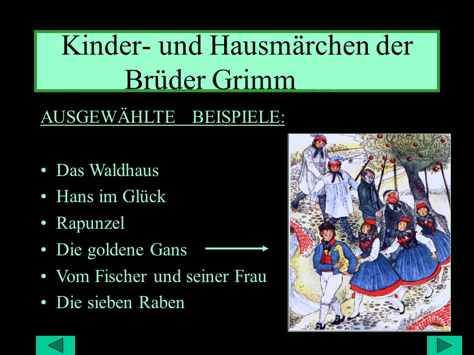 Kinder- und Hausmärchen der Brüder Grimm- der