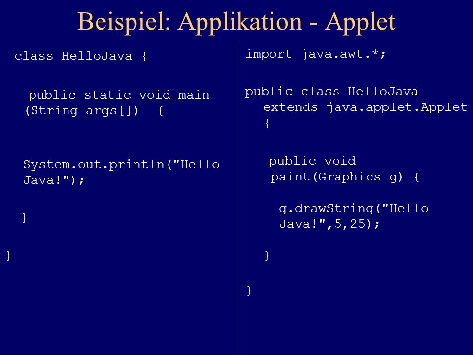 Programmieren mit JAVA - ppt herunterladen