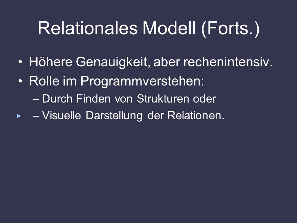 Relationales Modell (Forts.)