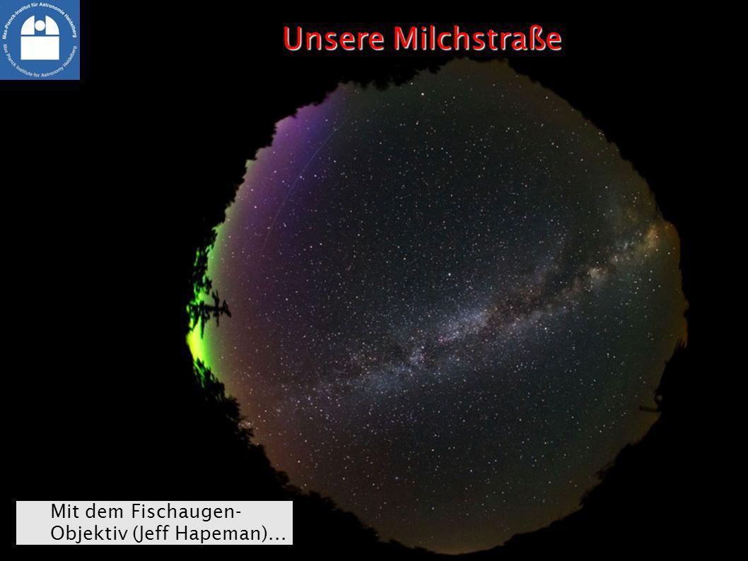 Unsere Milchstraße Mit dem Fischaugen-Objektiv (Jeff Hapeman)...