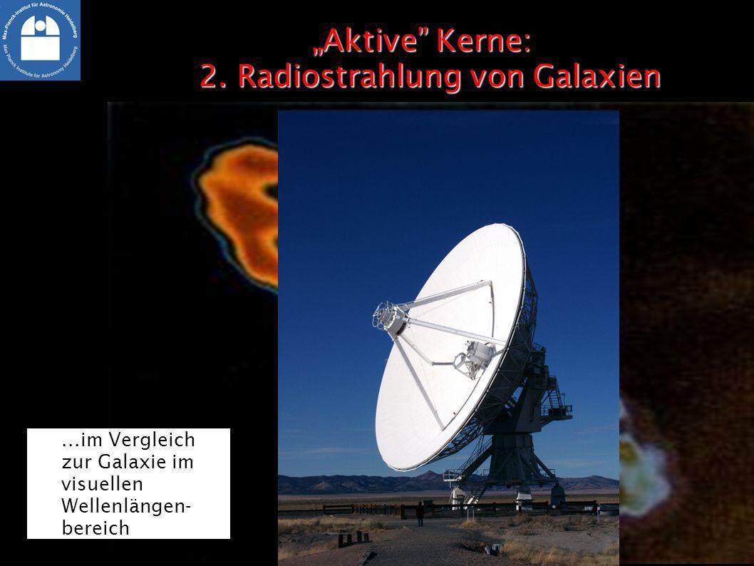 „Aktive Kerne: 2. Radiostrahlung von Galaxien