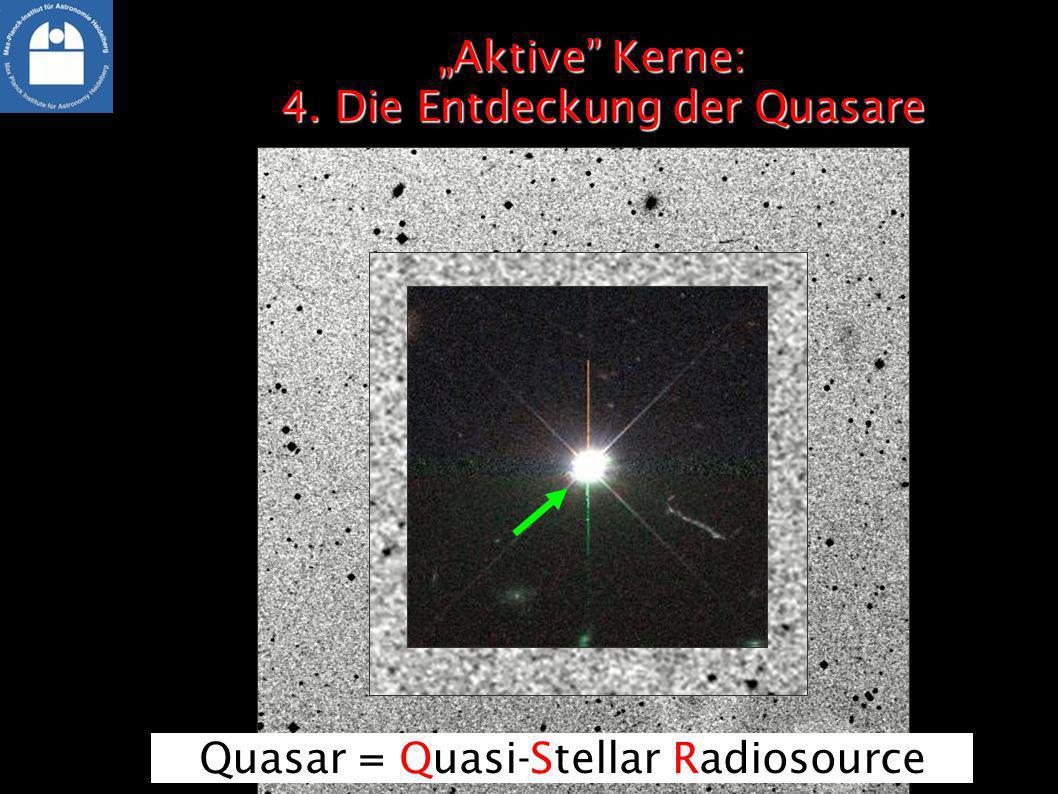 „Aktive Kerne: 4. Die Entdeckung der Quasare