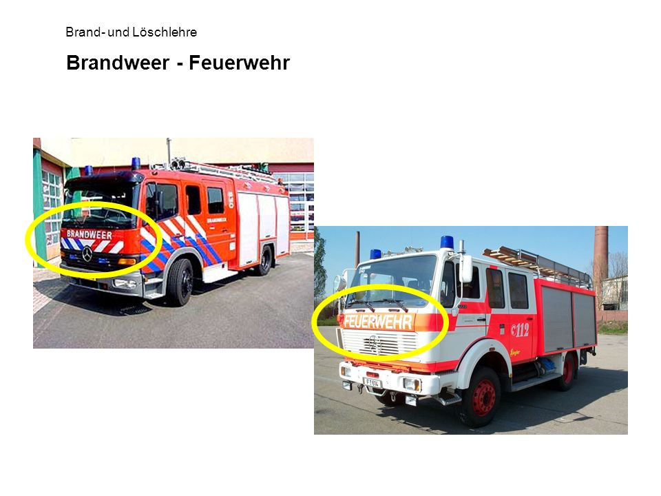 Brandweer - Feuerwehr