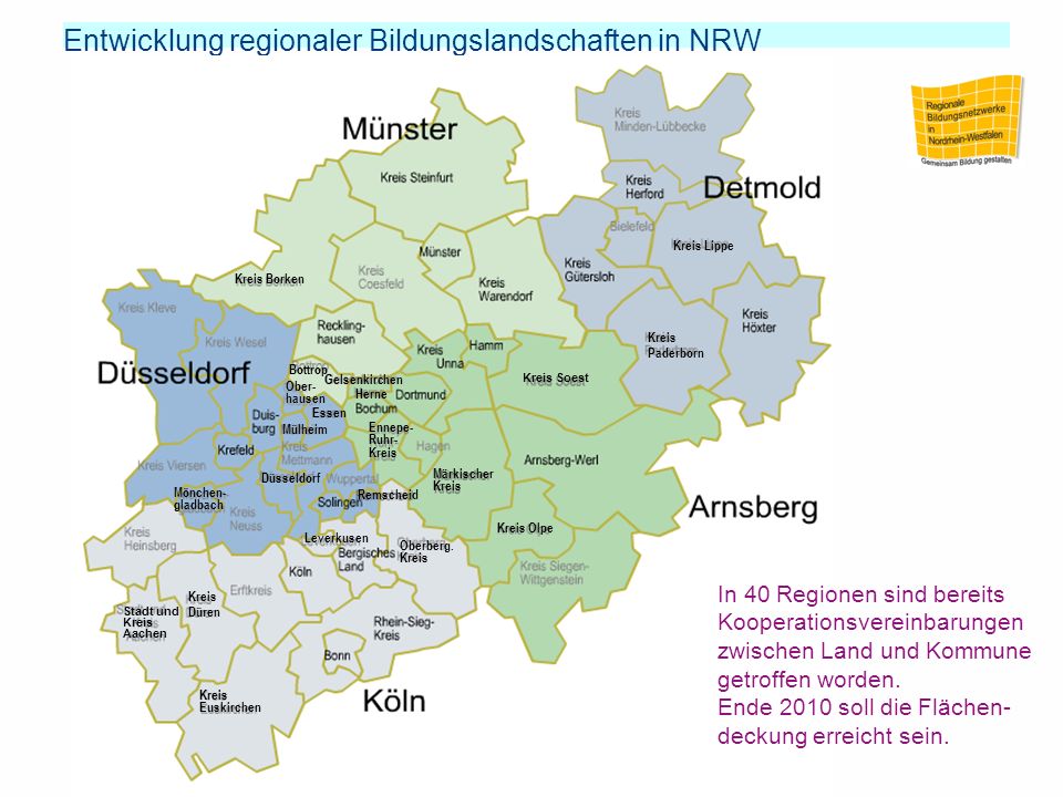 Entwicklung regionaler Bildungslandschaften in NRW