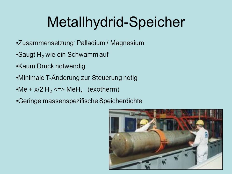 Metallhydrid-Speicher