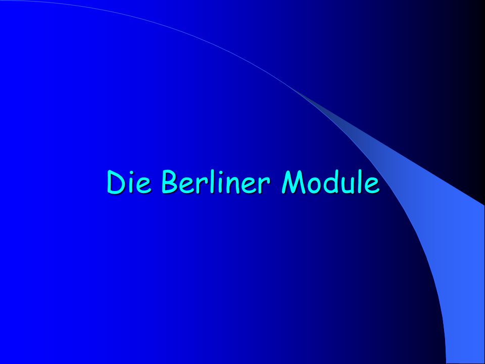 Die Berliner Module