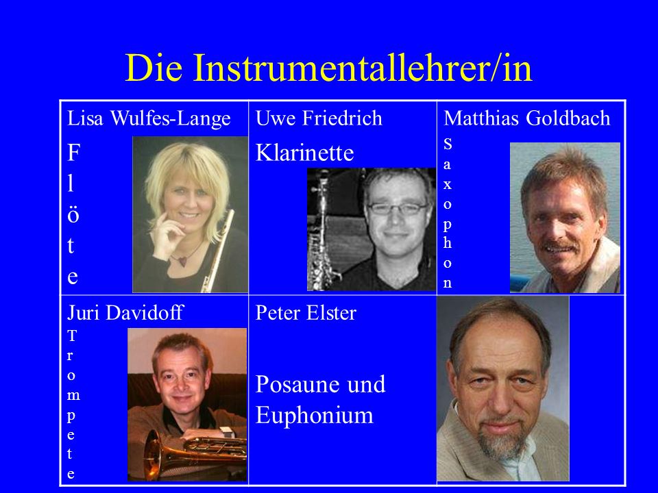 Die Instrumentallehrer/in
