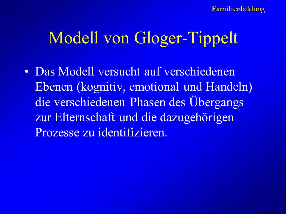Modell von Gloger-Tippelt