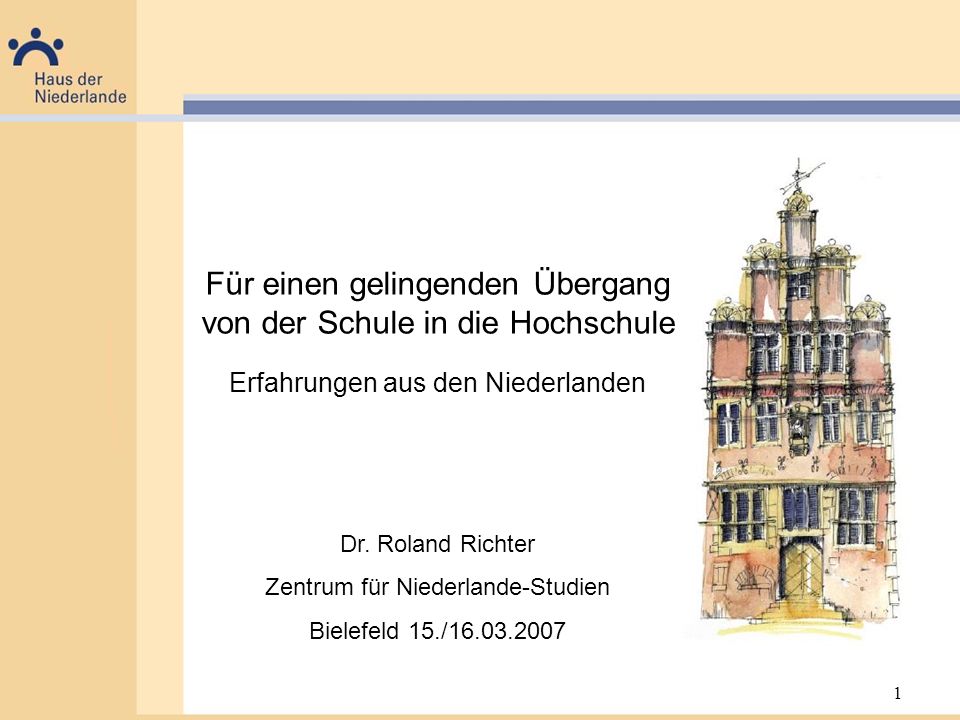 Für einen gelingenden Übergang von der Schule in die Hochschule