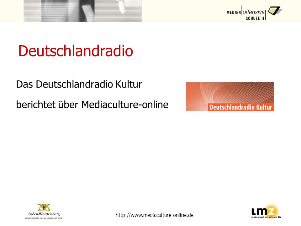 Deutschlandradio Das Deutschlandradio Kultur